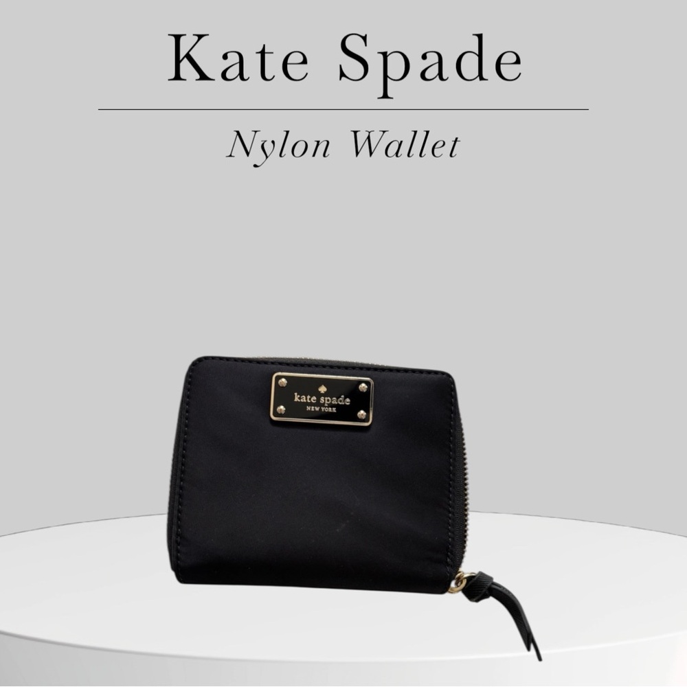 Kate Spade nylon zip around wallet